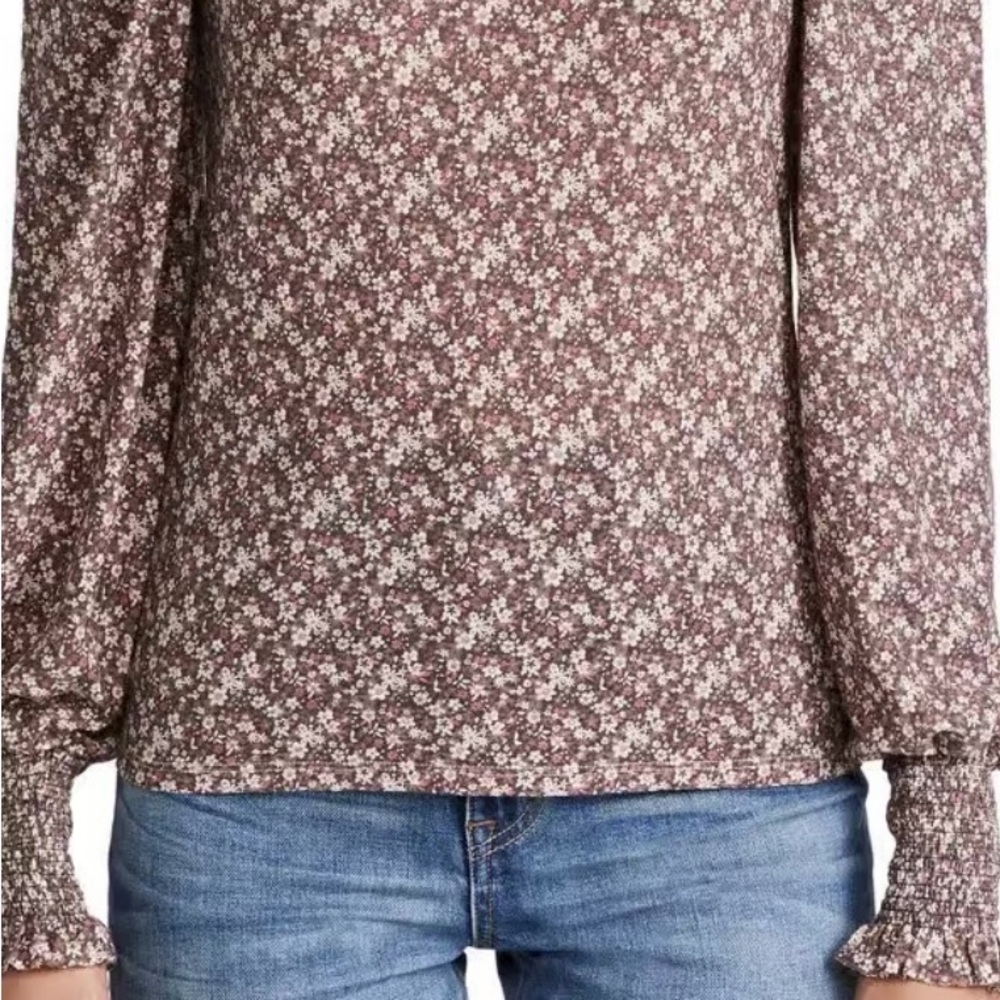 NATION LTD floral pima cotton size medium - Picture 3 of 6
